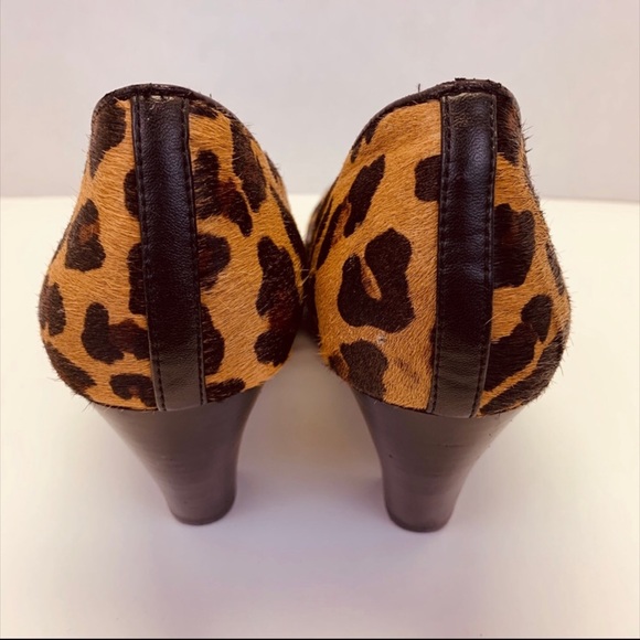 BCBG Cow Hair Cheetah Print Heels - Picture 5 of 6